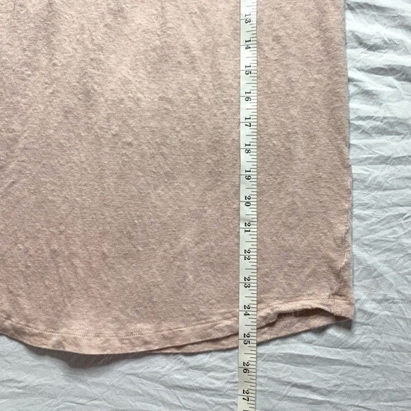 Kenar 100% Linen Tank Top Size Large Pink Summer Lightweight Minimalist Casual - Picture 6 of 7